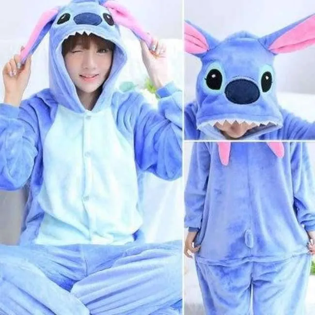 Erwachsene / Kinder Winter Frau ganze Pyjamas Tiere Einhorn Kostüm Phantasie Tier Anime Cosplay Einteiler Overall Halloween Onesie