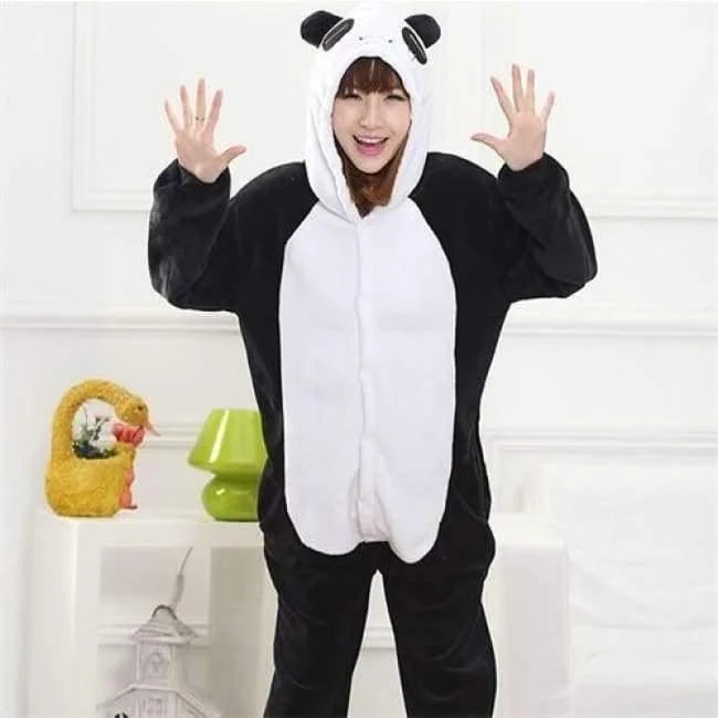Erwachsene / Kinder Winter Frau ganze Pyjamas Tiere Einhorn Kostüm Phantasie Tier Anime Cosplay Einteiler Overall Halloween Onesie