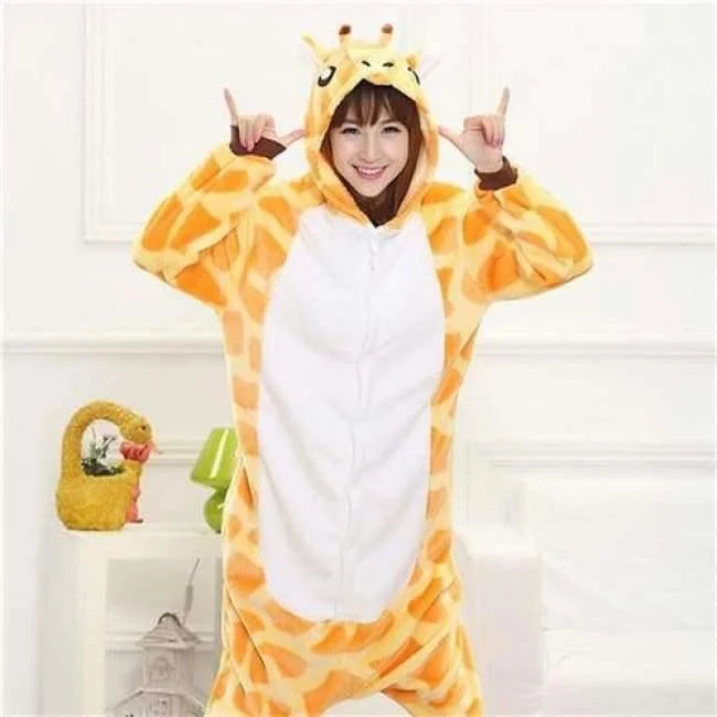 Erwachsene / Kinder Winter Frau ganze Pyjamas Tiere Einhorn Kostüm Phantasie Tier Anime Cosplay Einteiler Overall Halloween Onesie