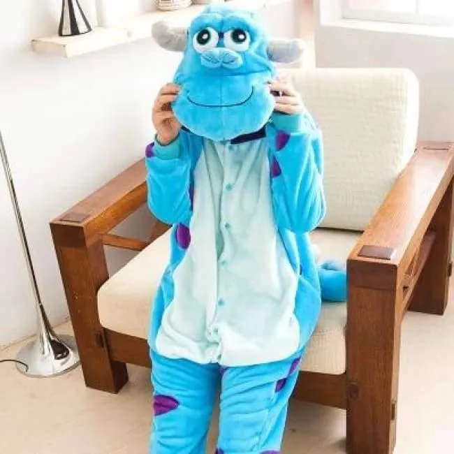 Erwachsene / Kinder Winter Frau ganze Pyjamas Tiere Einhorn Kostüm Phantasie Tier Anime Cosplay Einteiler Overall Halloween Onesie