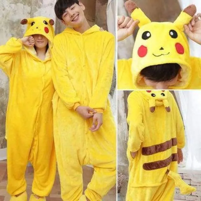 Erwachsene / Kinder Winter Frau ganze Pyjamas Tiere Einhorn Kostüm Phantasie Tier Anime Cosplay Einteiler Overall Halloween Onesie