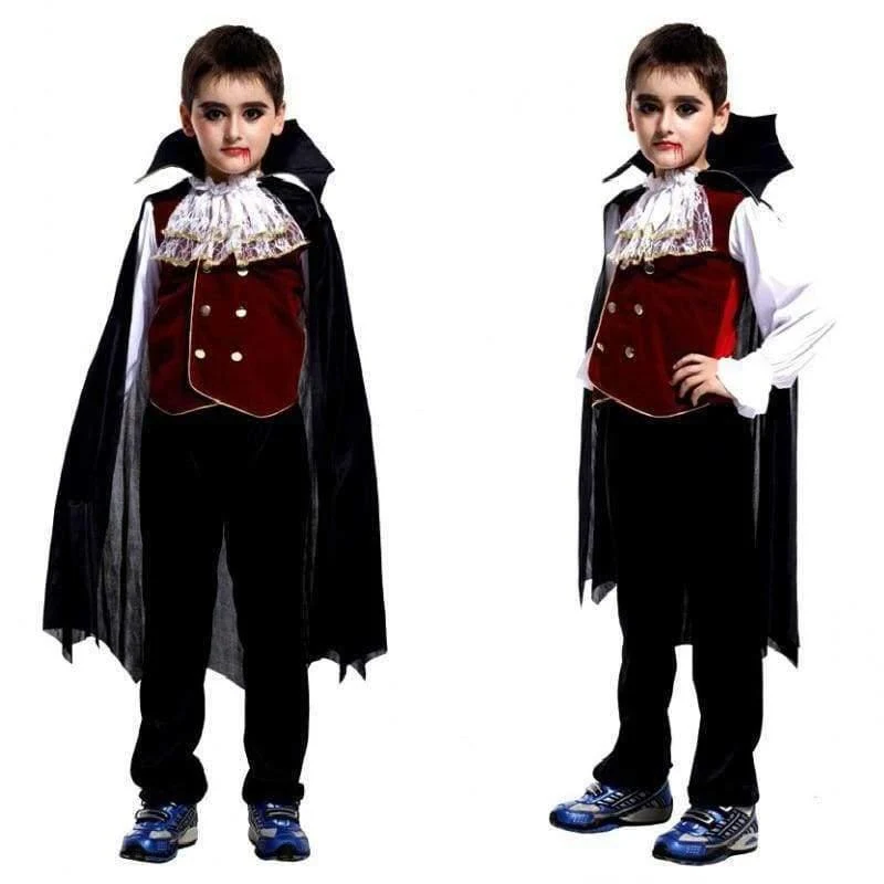 Kleinkind-Anime-Vampirkönigin-Kostüme, Halloween-Kostüme für Jungen, Mädchen, Kinder, Vampir, Karneval, Party, Cosplay, Fantasie