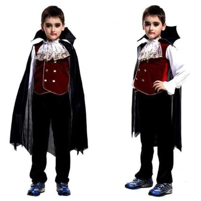 Kleinkind-Anime-Vampirkönigin-Kostüme, Halloween-Kostüme für Jungen, Mädchen, Kinder, Vampir, Karneval, Party, Cosplay, Fantasie