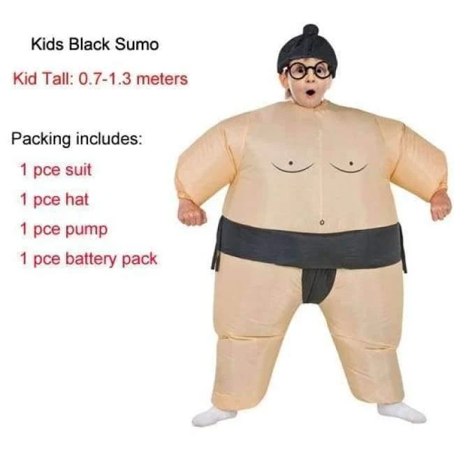 Purim Aufblasbare Sumo Kostüm Anzüge Wrestler Halloween Kostüm für Jungen Mädchen Männer Frauen Erwachsene Kinder Fat Man Airblown Sumo