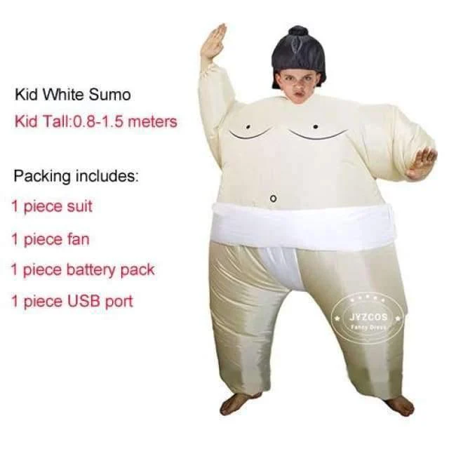 Purim Aufblasbare Sumo Kostüm Anzüge Wrestler Halloween Kostüm für Jungen Mädchen Männer Frauen Erwachsene Kinder Fat Man Airblown Sumo