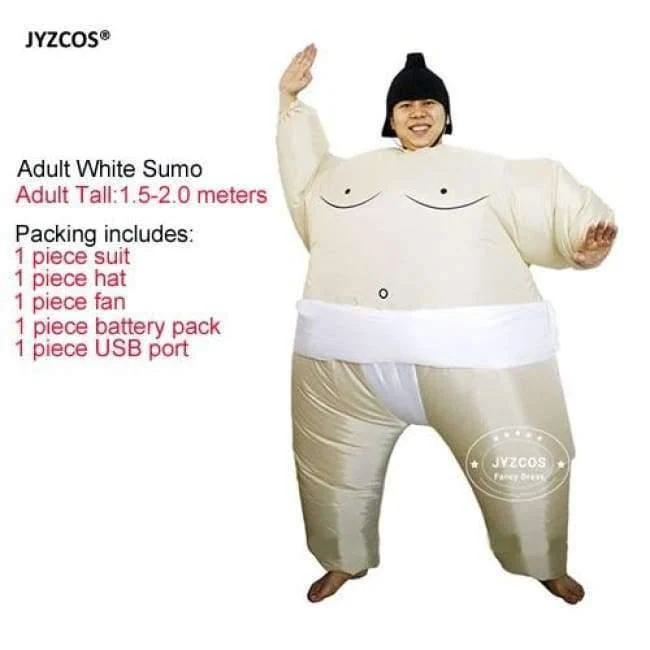 Purim Aufblasbare Sumo Kostüm Anzüge Wrestler Halloween Kostüm für Jungen Mädchen Männer Frauen Erwachsene Kinder Fat Man Airblown Sumo