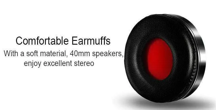 Kabellose Bluetooth-Kopfhörer, Headset, Stereo-Kopfhörer, Ohrhörer mit Mikrofon/TF-Karte für Handy-Musik