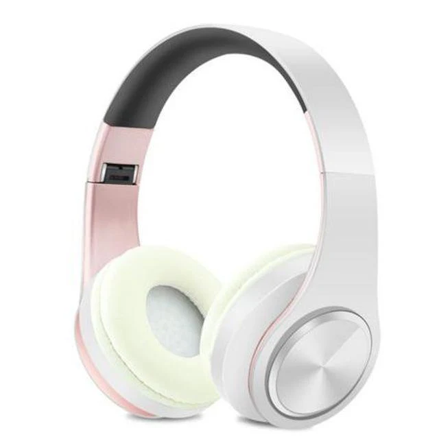 Kabellose Bluetooth-Kopfhörer, Headset, Stereo-Kopfhörer, Ohrhörer mit Mikrofon/TF-Karte für Handy-Musik