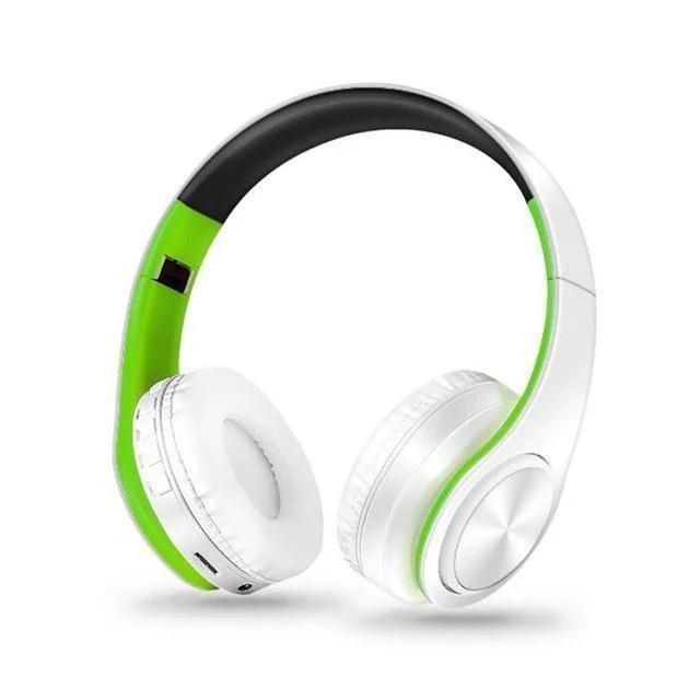 Kabellose Bluetooth-Kopfhörer, Headset, Stereo-Kopfhörer, Ohrhörer mit Mikrofon/TF-Karte für Handy-Musik