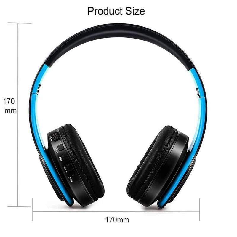 Kabellose Bluetooth-Kopfhörer, Headset, Stereo-Kopfhörer, Ohrhörer mit Mikrofon/TF-Karte für Handy-Musik