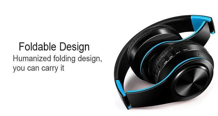 Kabellose Bluetooth-Kopfhörer, Headset, Stereo-Kopfhörer, Ohrhörer mit Mikrofon/TF-Karte für Handy-Musik