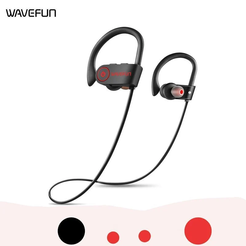 Bluetooth Kopfhörer IPX7 wasserdichter drahtloser Kopfhörer sports Bass-Bluetooth-Kopfhörer mit mic für Telefon iPhone xiaomi