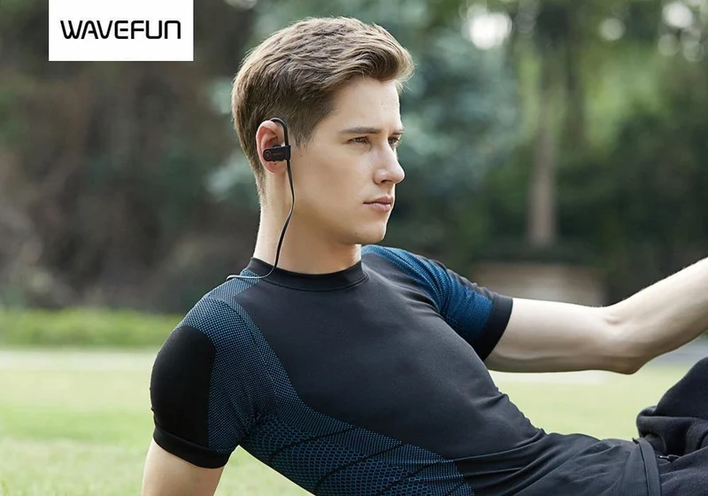 Bluetooth Kopfhörer IPX7 wasserdichter drahtloser Kopfhörer sports Bass-Bluetooth-Kopfhörer mit mic für Telefon iPhone xiaomi