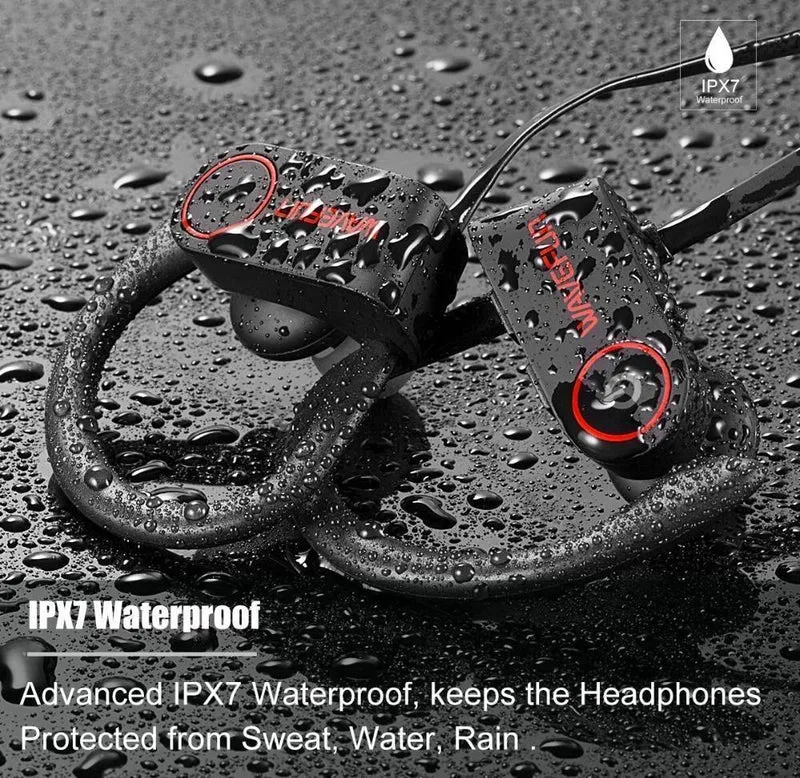 Bluetooth Kopfhörer IPX7 wasserdichter drahtloser Kopfhörer sports Bass-Bluetooth-Kopfhörer mit mic für Telefon iPhone xiaomi