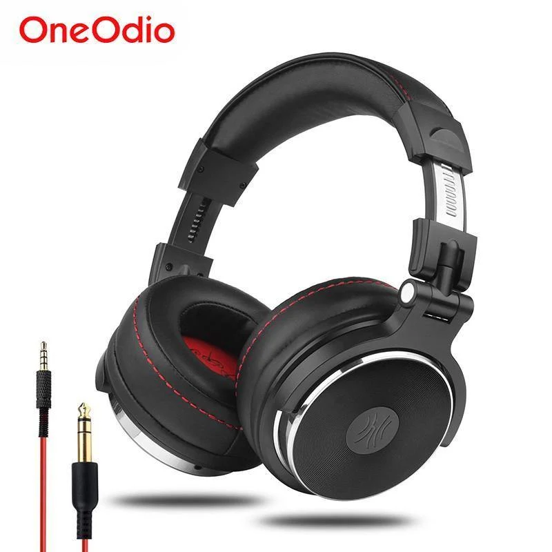 Professionelle Studio Pro DJ-Kopfhörer mit Mikrofon über Ohr, HiFi-Monitore, Musik-Headset-Kopfhörer für Telefon-PC