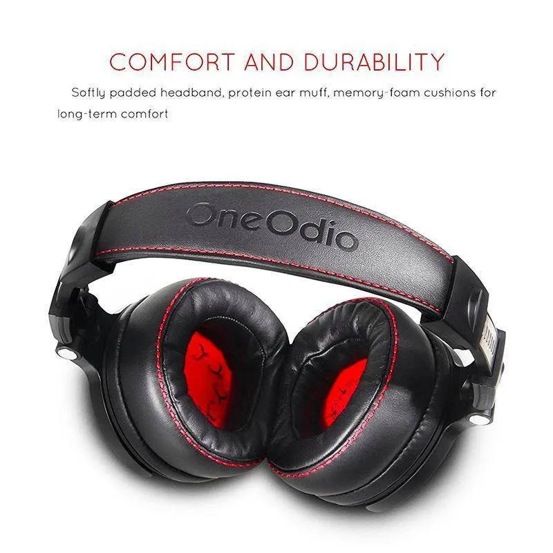 Professionelle Studio Pro DJ-Kopfhörer mit Mikrofon über Ohr, HiFi-Monitore, Musik-Headset-Kopfhörer für Telefon-PC