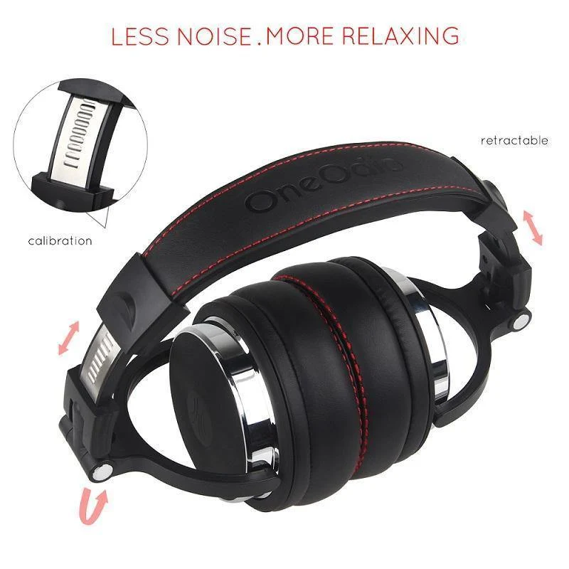 Professionelle Studio Pro DJ-Kopfhörer mit Mikrofon über Ohr, HiFi-Monitore, Musik-Headset-Kopfhörer für Telefon-PC