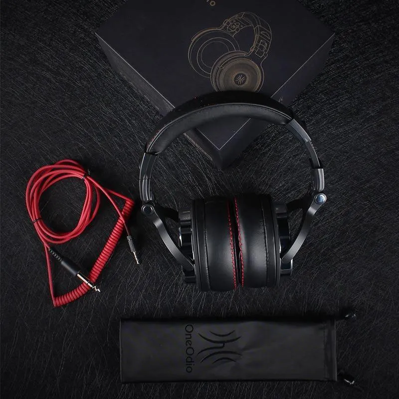 Professionelle Studio Pro DJ-Kopfhörer mit Mikrofon über Ohr, HiFi-Monitore, Musik-Headset-Kopfhörer für Telefon-PC