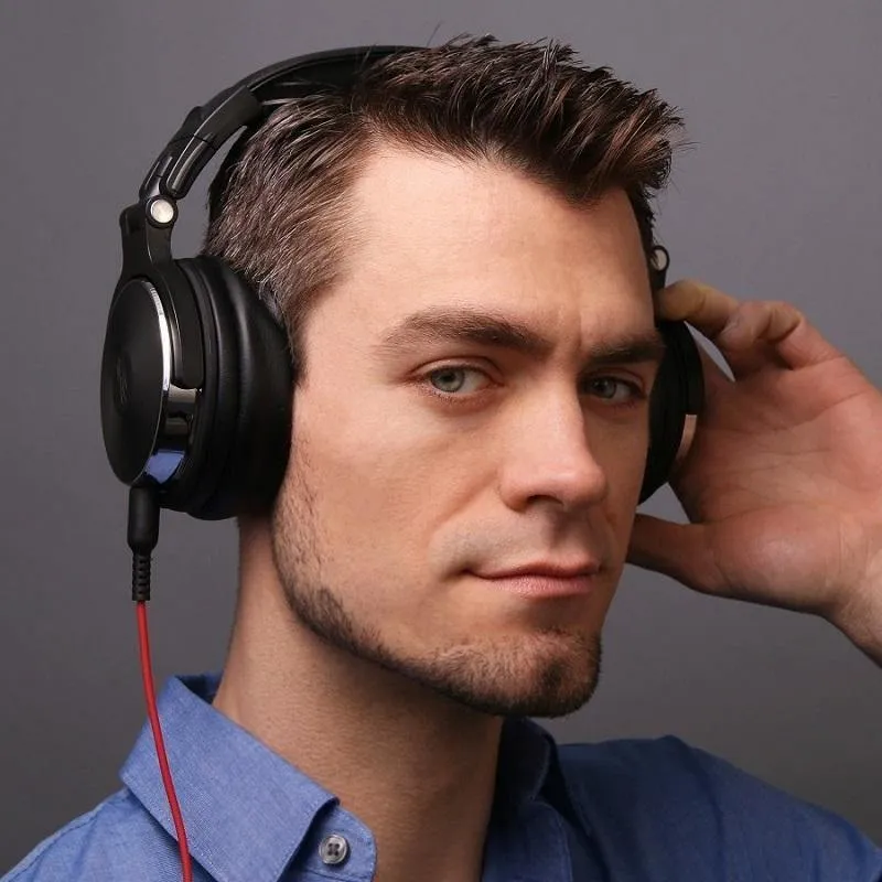 Professionelle Studio Pro DJ-Kopfhörer mit Mikrofon über Ohr, HiFi-Monitore, Musik-Headset-Kopfhörer für Telefon-PC
