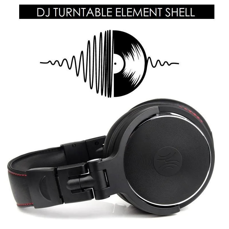 Professionelle Studio Pro DJ-Kopfhörer mit Mikrofon über Ohr, HiFi-Monitore, Musik-Headset-Kopfhörer für Telefon-PC