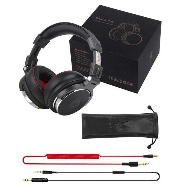 Professionelle Studio Kopfhörer DJ Stereo Kopfhörer Studio Monitor Gaming Headset 3.5mm 6.3mm Kabel Für Xiaomi Phones PC