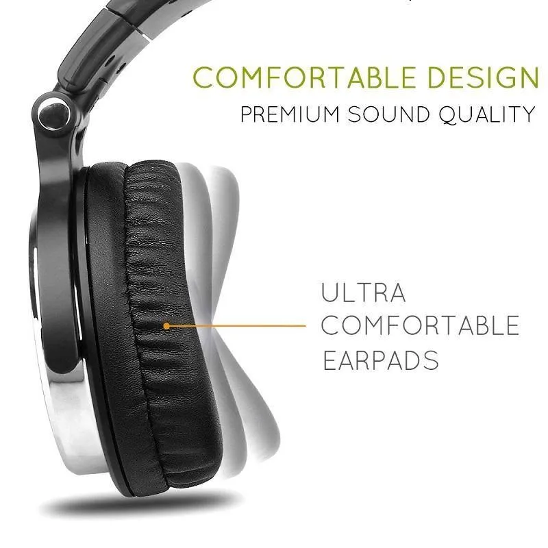 Professionelle Studio Kopfhörer DJ Stereo Kopfhörer Studio Monitor Gaming Headset 3.5mm 6.3mm Kabel Für Xiaomi Phones PC