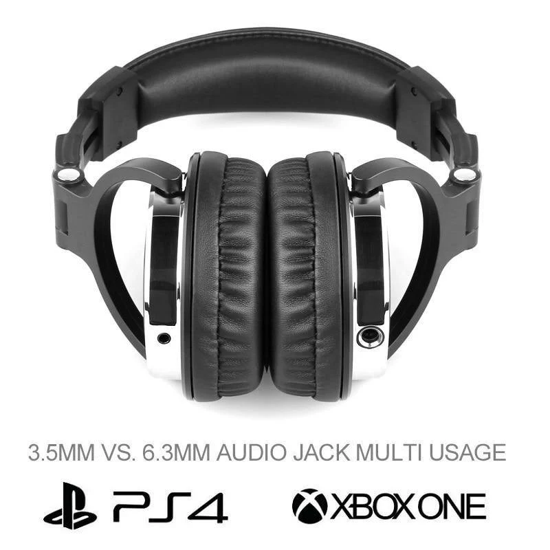 Professionelle Studio Kopfhörer DJ Stereo Kopfhörer Studio Monitor Gaming Headset 3.5mm 6.3mm Kabel Für Xiaomi Phones PC