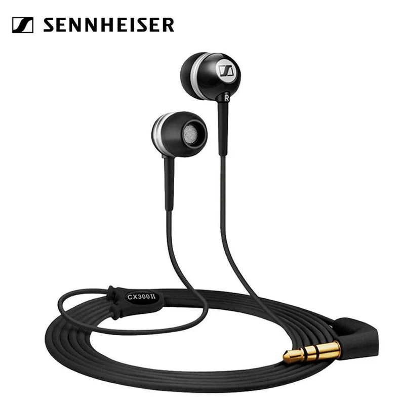 Sennheiser CX300II Kopfhörer, Musik-Kopfhörer, 3.5 mm kabelgebundenes Stereo-Headset, verbesserte Bass-Ohrhörer, Smartphone-Kopfhörer