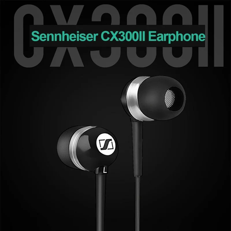 Sennheiser CX300II Kopfhörer, Musik-Kopfhörer, 3.5 mm kabelgebundenes Stereo-Headset, verbesserte Bass-Ohrhörer, Smartphone-Kopfhörer