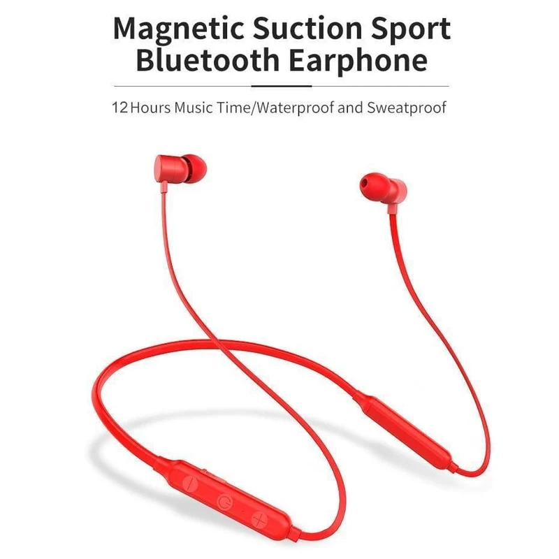Drahtlose Kopfhörer IPX5 Wasserdicht Sport Bluetooth Kopfhörer mit Mic Bass Bluetooth Kopfhörer