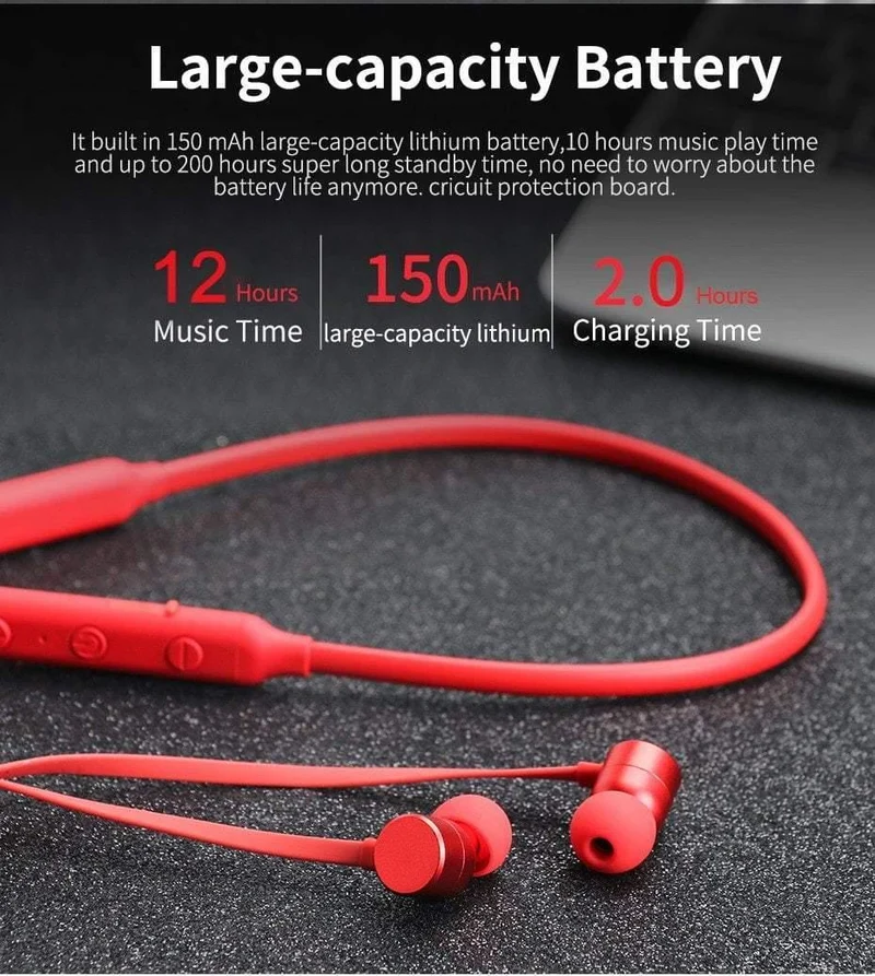 Drahtlose Kopfhörer IPX5 Wasserdicht Sport Bluetooth Kopfhörer mit Mic Bass Bluetooth Kopfhörer