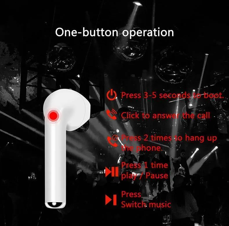 Mini I7S Bluetooth-Kopfhörer TWS-Funkkopfhörer Air Pods In Ear Earbuds Sport-Headset Stereo Für Apple iPhone Xiaomi