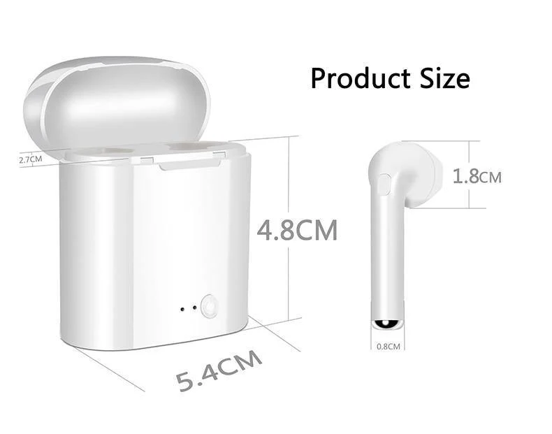Mini I7S Bluetooth-Kopfhörer TWS-Funkkopfhörer Air Pods In Ear Earbuds Sport-Headset Stereo Für Apple iPhone Xiaomi