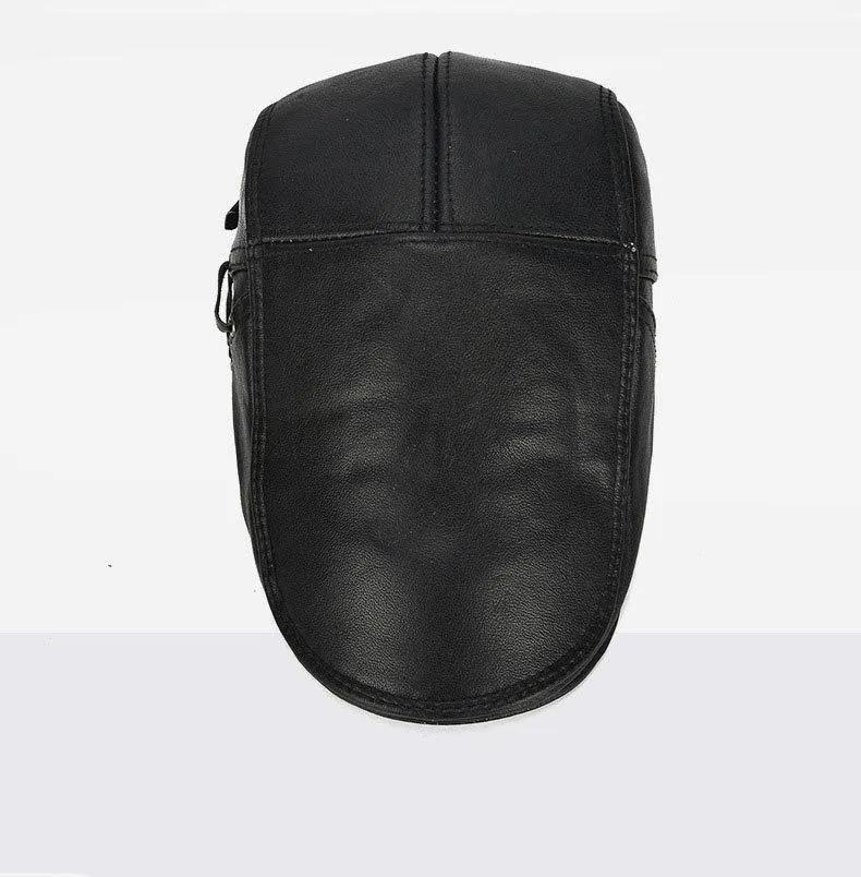 Marke Qualität Newsboy Hut Rindsleder Echtes Leder Patchwork Solide Ivy Baskenmütze Für Männer