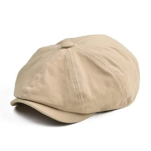 100% Twill Cotton Zeitungsjunge Cap Männer Frauen Classic Retro Hut Sommer Herbst Lightweight Driver