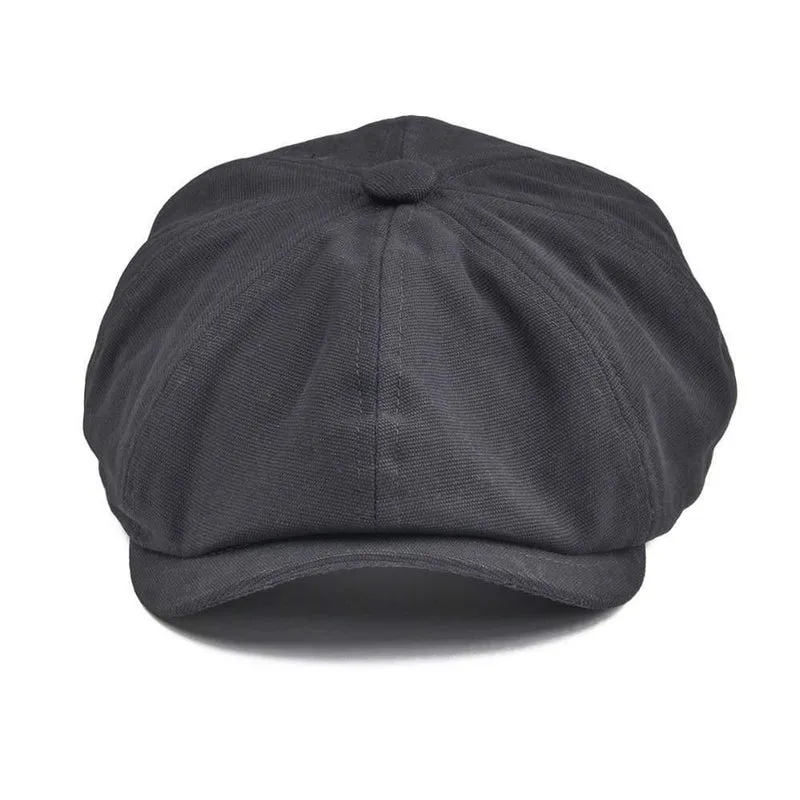 100% Twill Cotton Zeitungsjunge Cap Männer Frauen Classic Retro Hut Sommer Herbst Lightweight Driver