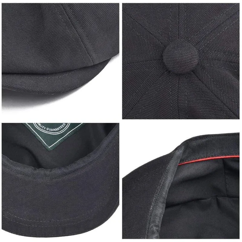 100% Twill Cotton Zeitungsjunge Cap Männer Frauen Classic Retro Hut Sommer Herbst Lightweight Driver