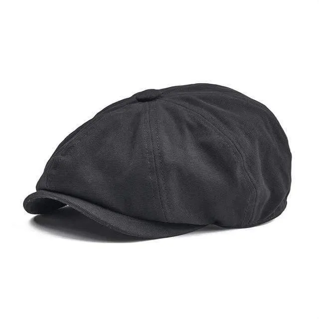 100% Twill Cotton Zeitungsjunge Cap Männer Frauen Classic Retro Hut Sommer Herbst Lightweight Driver