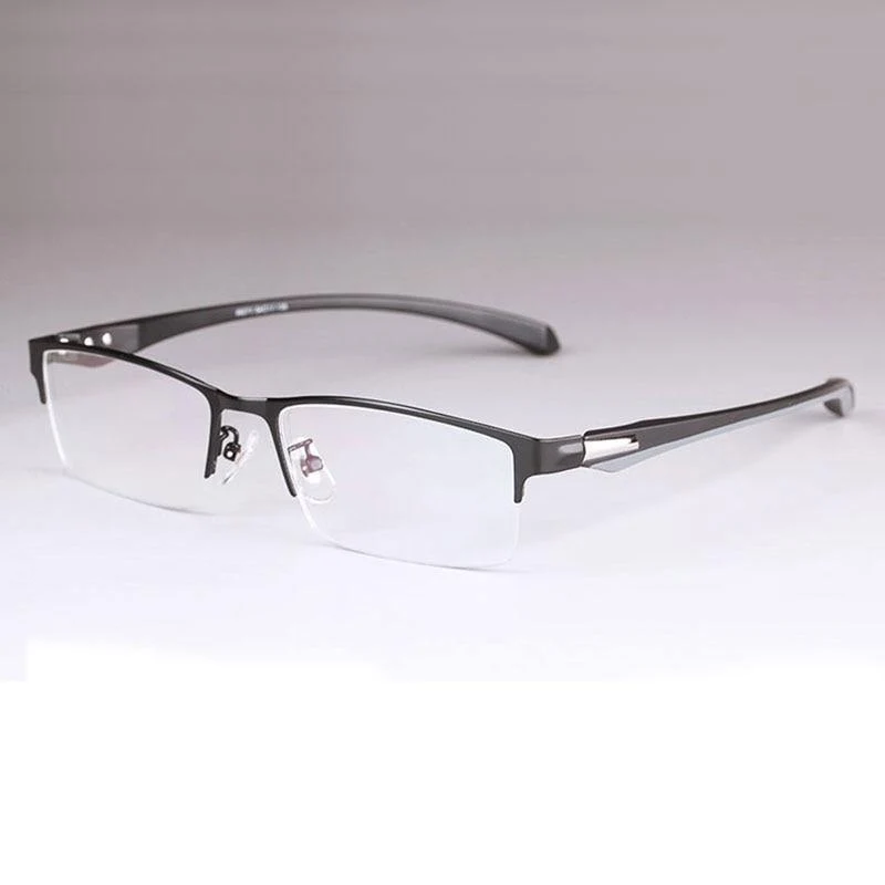 Brillengestell für Herren Eyewear Flexible Tempel Beine IP Galvanik Legierungsmaterial, Vollrand und Halbrand