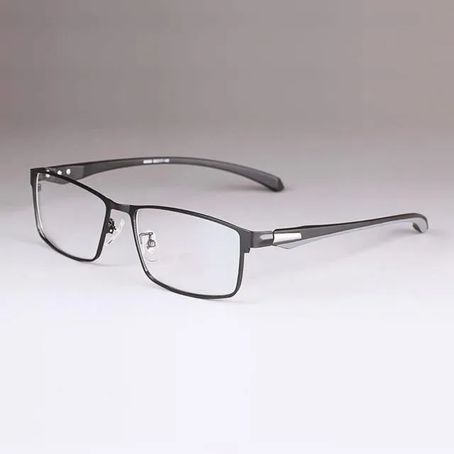Brillengestell für Herren Eyewear Flexible Tempel Beine IP Galvanik Legierungsmaterial, Vollrand und Halbrand