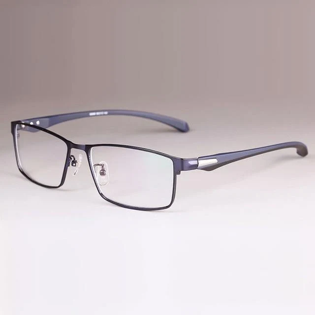 Brillengestell für Herren Eyewear Flexible Tempel Beine IP Galvanik Legierungsmaterial, Vollrand und Halbrand