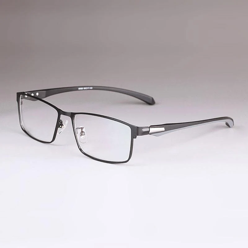 Brillengestell für Herren Eyewear Flexible Tempel Beine IP Galvanik Legierungsmaterial, Vollrand und Halbrand