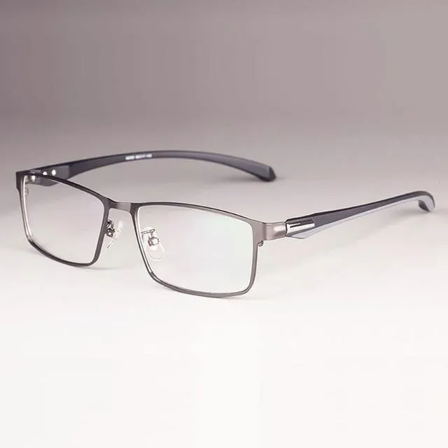 Brillengestell für Herren Eyewear Flexible Tempel Beine IP Galvanik Legierungsmaterial, Vollrand und Halbrand