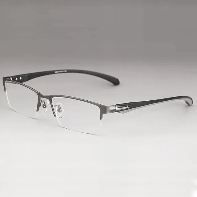 Brillengestell für Herren Eyewear Flexible Tempel Beine IP Galvanik Legierungsmaterial, Vollrand und Halbrand