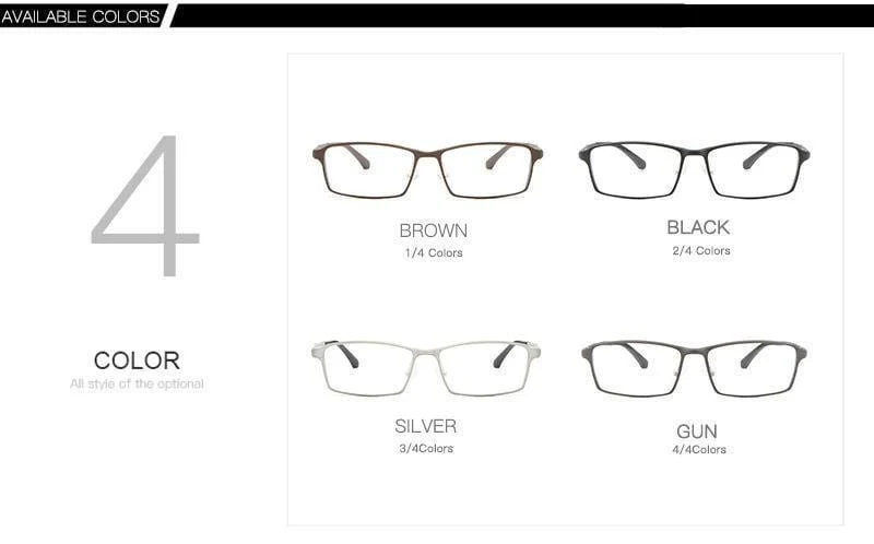 TR90 17g Leichter Brillenrahmen Myopia Hyperopia Korrektionsbrillen Rahmen Lesen Klarglasrahmen Herren