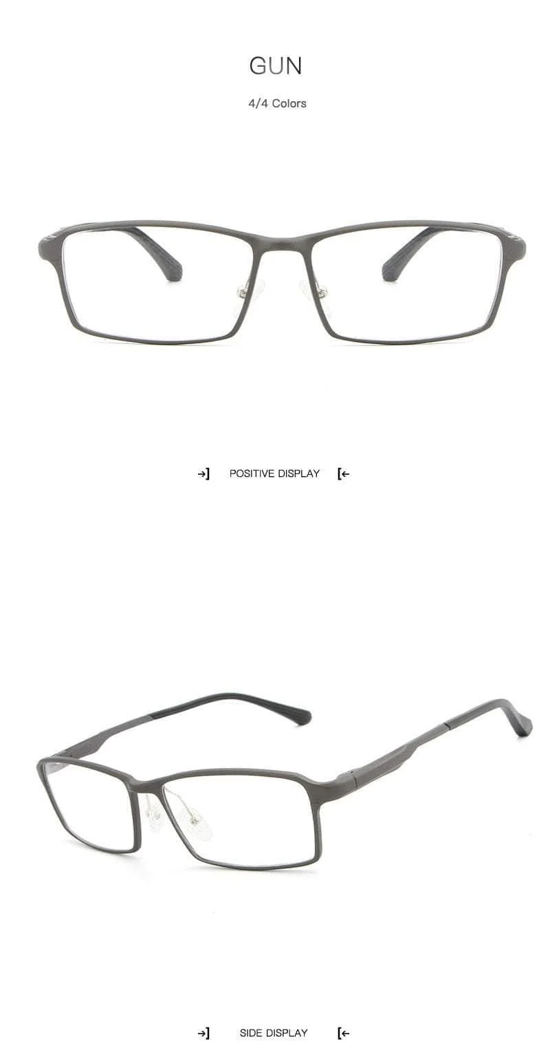 TR90 17g Leichter Brillenrahmen Myopia Hyperopia Korrektionsbrillen Rahmen Lesen Klarglasrahmen Herren