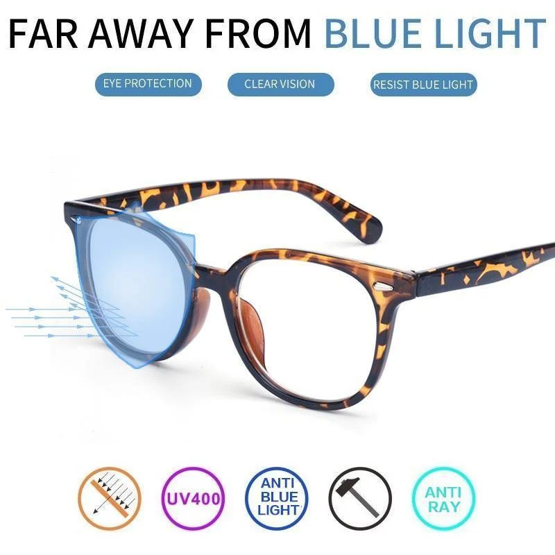 Computer Brille Männer Frauen Anti Blue Light Brillen Rahmen transparente Linse Männer Grad