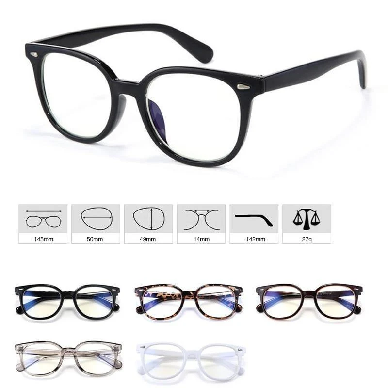 Computer Brille Männer Frauen Anti Blue Light Brillen Rahmen transparente Linse Männer Grad