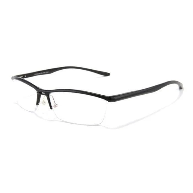 Brillen Optische Brillengestell für Herren Brillen Verschreibungspflichtige halbrandlose Brillen Halbrand
