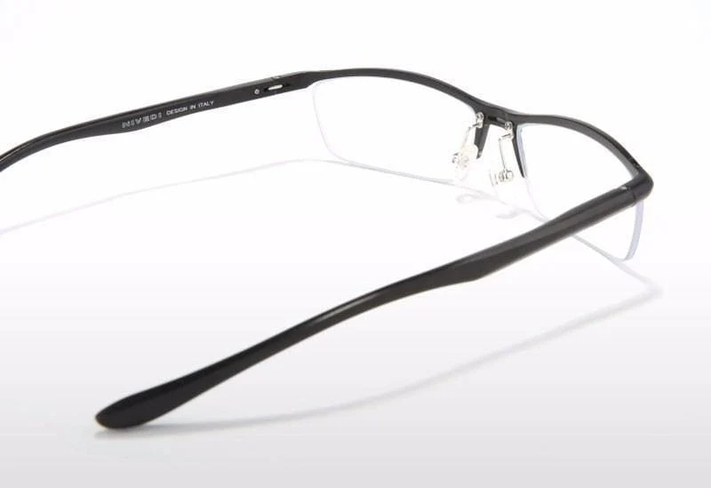 Brillen Optische Brillengestell für Herren Brillen Verschreibungspflichtige halbrandlose Brillen Halbrand